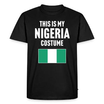 C’est mon costume nigérian - T-shirt Premium bio Homme - noir - Devant - Nico (187cm)