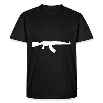 Rifle icon icon - Men's Premium Organic T-Shirt - black - Front - Nico (187cm)