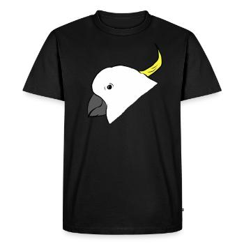 Cacatoès - perroquet - perroquet - T-shirt Premium bio Homme - noir - Devant - Nico (187cm)
