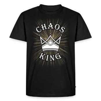 Chaos King, roi - T-shirt Premium bio Homme - noir - Devant - Nico (187cm)