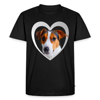 I Love my Parson Russel Terrier - Terrier - Men's Premium Organic T-Shirt - black - Front - Nico (187cm)