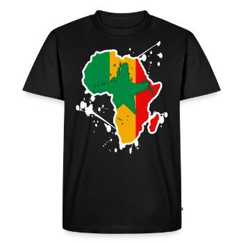 CHAN Sénégal Afrique - T-shirt Premium bio Homme - noir - Devant - Nico (187cm)