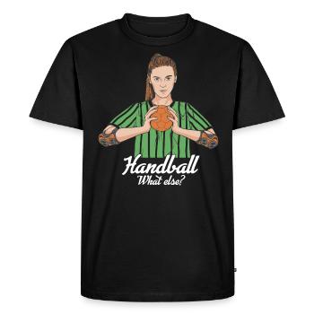 Handball player Handball What else? Handballer - Men's Premium Organic T-Shirt - black - Front - Nico (187cm)