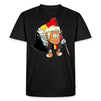 Amateur de bière de Belgique - T-shirt Premium bio Homme - noir - Devant - Nico (187cm)
