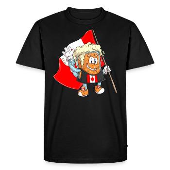 Amateur de bière du Canada - T-shirt Premium bio Homme - noir - Devant - Nico (187cm)