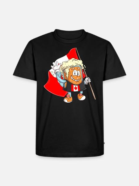 Beer Fan of Canada - Men's Premium Organic T-Shirt - black