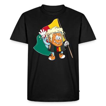 Fan de bière du Cameroun - T-shirt Premium bio Homme - noir - Devant - Nico (187cm)