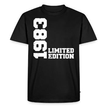 Cadeau Anniversaire Millésime 1983 Classique 1983 - T-shirt Premium bio Homme - noir - Devant - Nico (187cm)