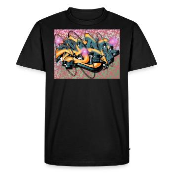 Design de graffiti créé par NERO Modern - T-shirt Premium bio Homme - noir - Devant - Nico (187cm)