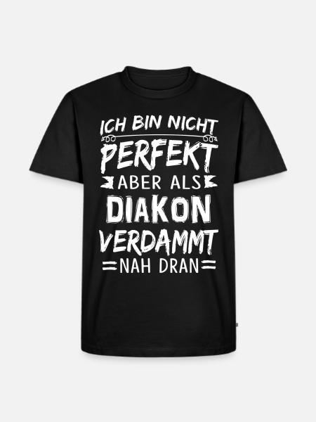 DIAKON - Männer Premium Bio T-Shirt - Schwarz