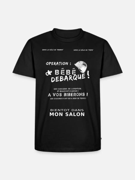 Bébé débarque - T-shirt Premium bio Homme - noir