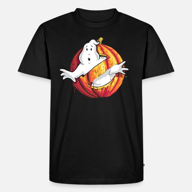 Ghostbusters Halloween Logo - Männer Premium Bio T-Shirt - Schwarz