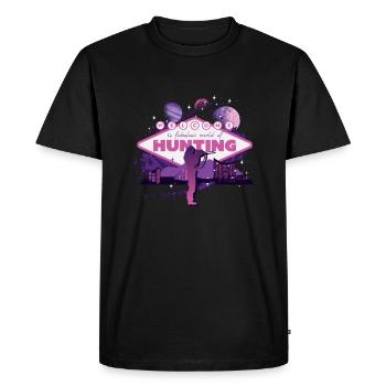 Huntress, Urbain & Lifestyle - T-shirt Premium bio Homme - noir - Devant - Nico (187cm)