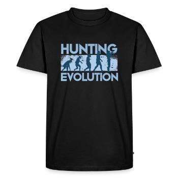 Hunter Evolution - Men's Premium Organic T-Shirt - black - Front - Nico (187cm)