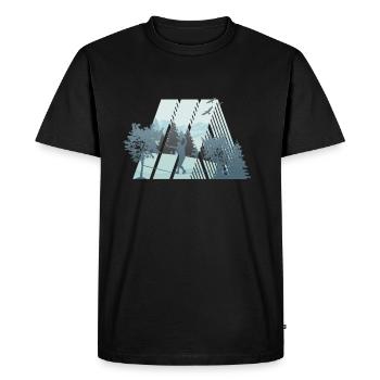 Slackline, Balance Sport - T-shirt Premium bio Homme - noir - Devant - Nico (187cm)