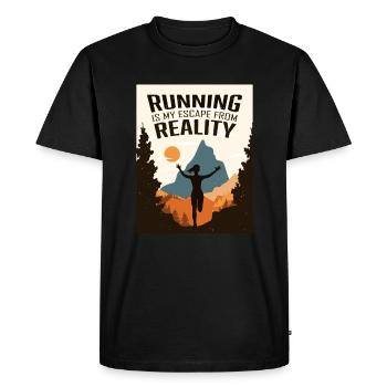 Marathon, Trail Running, Coureur - T-shirt Premium bio Homme - noir - Devant - Nico (187cm)