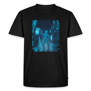 Asian City Jump Shoes Fitness - T-shirt Premium bio Homme - noir - Devant - Nico (187cm)
