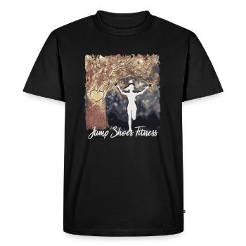 Jump Shoes Fitness Fitness Femme - T-shirt Premium bio Homme - noir - Devant - Nico (187cm)