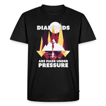 Jump Shoes Fitness Diamants - T-shirt Premium bio Homme - noir - Devant - Nico (187cm)