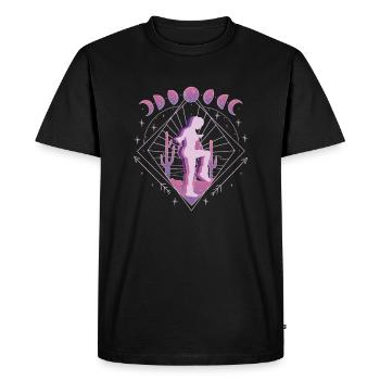 Vaporwave Space Rope Jumping - T-shirt Premium bio Homme - noir - Devant - Nico (187cm)