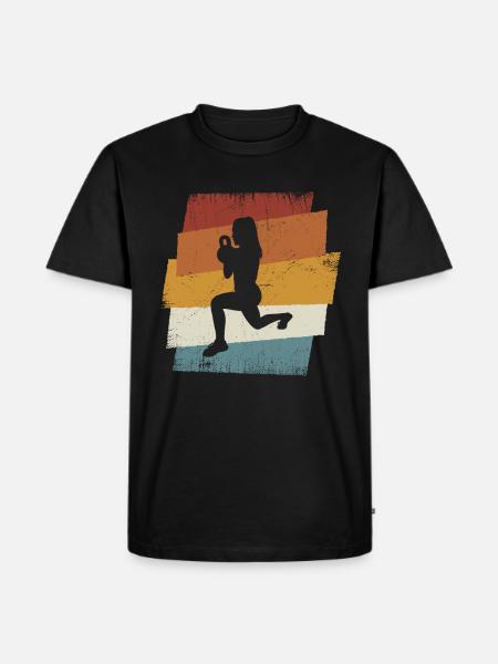 Retro HIIT - Men's Premium Organic T-Shirt - black