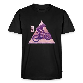 Vaporwave Descente - T-shirt Premium bio Homme - noir - Devant - Nico (187cm)