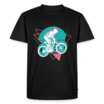 Vaporwave Descente - T-shirt Premium bio Homme - noir - Devant - Nico (187cm)