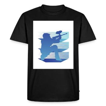 Geometry Paintball - Men's Premium Organic T-Shirt - black - Front - Nico (187cm)