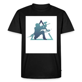 Geometry Paintball - Men's Premium Organic T-Shirt - black - Front - Nico (187cm)
