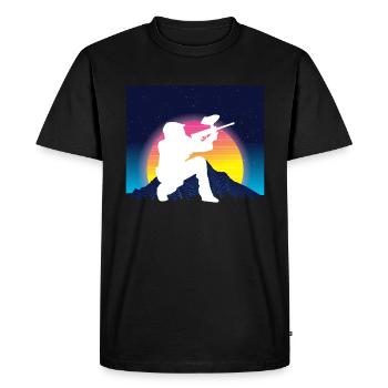 Vaporwave Paintball - T-shirt Premium bio Homme - noir - Devant - Nico (187cm)