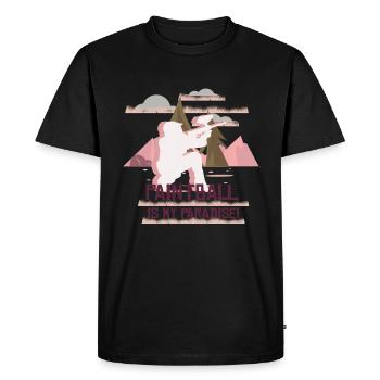 Paintball Paintball Player - Men's Premium Organic T-Shirt - black - Front - Nico (187cm)