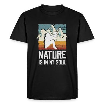 Paintball, paintball player - Men's Premium Organic T-Shirt - black - Front - Nico (187cm)