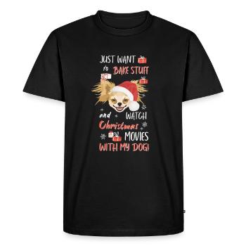Chihuahua Merry Christmas - Men's Premium Organic T-Shirt - black - Front - Nico (187cm)