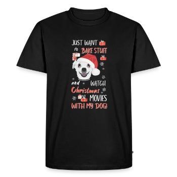 Chihuahua Merry Christmas - Men's Premium Organic T-Shirt - black - Front - Nico (187cm)