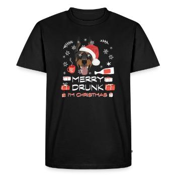 Marché de Noël Doberman - T-shirt Premium bio Homme - noir - Devant - Nico (187cm)