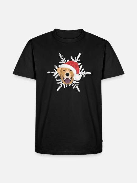 Joyeux Noël Labrador - T-shirt Premium bio Homme - noir