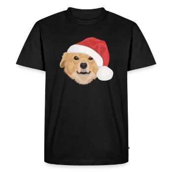 Nova Scotia Retriever Merry Christmas - Men's Premium Organic T-Shirt - black - Front - Nico (187cm)
