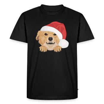 Nova Scotia Retriever Merry Christmas - Men's Premium Organic T-Shirt - black - Front - Nico (187cm)