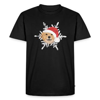 Nova Scotia Retriever Merry Christmas - Men's Premium Organic T-Shirt - black - Front - Nico (187cm)