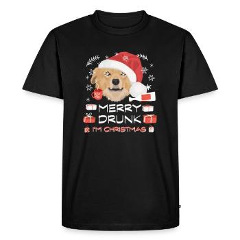 Marché de Noël Nova Scotia Retriever - T-shirt Premium bio Homme - noir - Devant - Nico (187cm)
