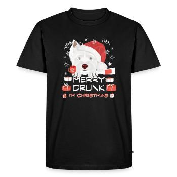 Marché de Noël West Highland Terrier - T-shirt Premium bio Homme - noir - Devant - Nico (187cm)
