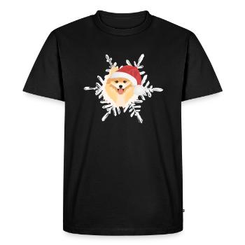 Joyeux Noël de Poméranie - T-shirt Premium bio Homme - noir - Devant - Nico (187cm)