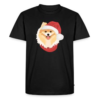Joyeux Noël de Poméranie - T-shirt Premium bio Homme - noir - Devant - Nico (187cm)