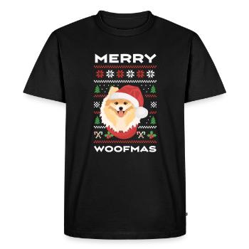 Joyeux Noël de Poméranie - T-shirt Premium bio Homme - noir - Devant - Nico (187cm)