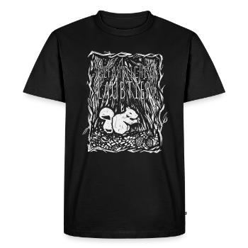 Écureuil à feuilles caduques dangereux - T-shirt Premium bio Homme - noir - Devant - Nico (187cm)