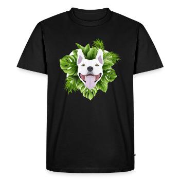 Tropical Bull Terrier - T-shirt Premium bio Homme - noir - Devant - Nico (187cm)