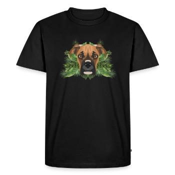 Boxeur tropical allemand - T-shirt Premium bio Homme - noir - Devant - Nico (187cm)