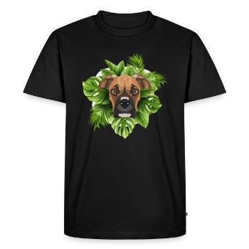 Boxeur tropical allemand - T-shirt Premium bio Homme - noir - Devant - Nico (187cm)