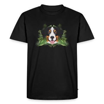 Bouvier bernois tropical - T-shirt Premium bio Homme - noir - Devant - Nico (187cm)