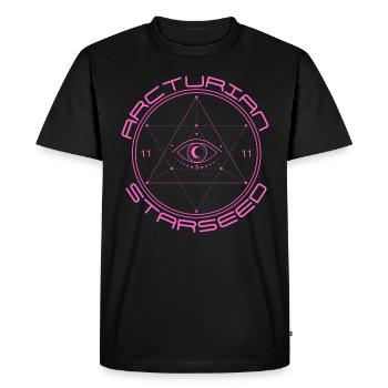 Arcturian Starseed 11:11 - Men's Premium Organic T-Shirt - black - Front - Nico (187cm)
